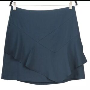 Banana Republic Women’s Skirt 6 Blue A Line Ruffle Lined